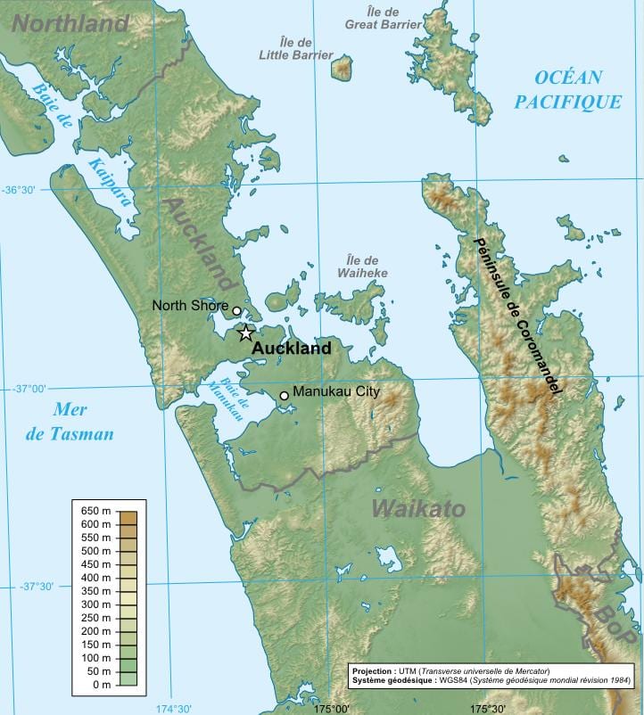 奥克兰地质地图