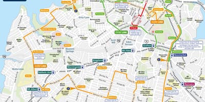 奥克兰公共汽车路线图